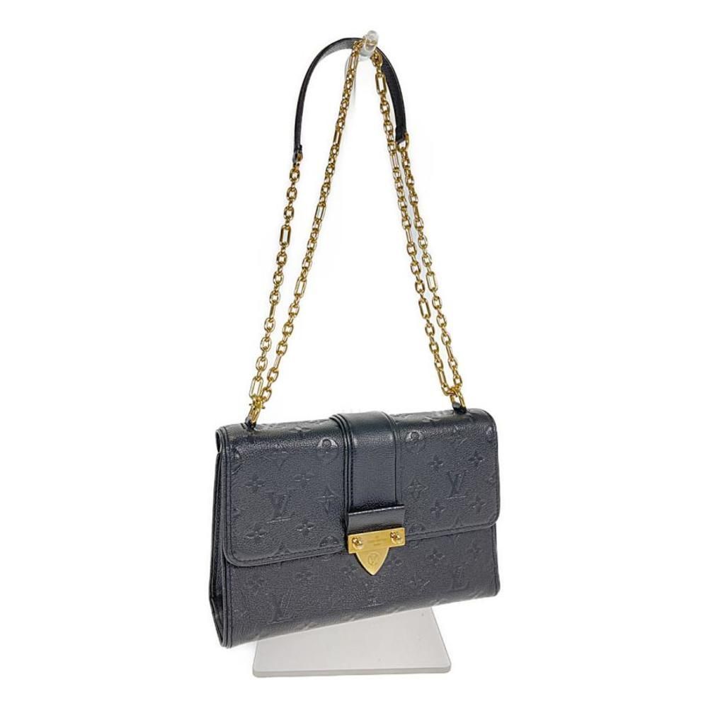 Louis Vuitton Saint Sulpice PM Shoulder Bag Amplant Black Gold Hardware